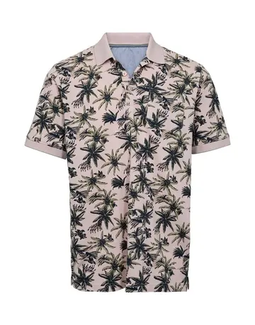 Garant Casual Aop polo reg. fit Lysrød