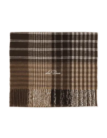 Les Deux Signature Patchwork Check Scarf 