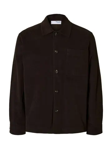 SELECTED SLHREGDYLAN DUCA OVERSHIRT Brun