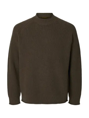 SELECTED SLMDOMESTIC LS KNIT CREW NECK 