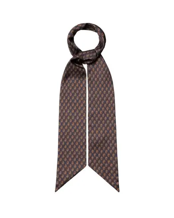 ETON Printed Twill Dyed Silk Tie Scarf 