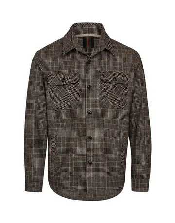 Garant Mens shirt jacket modern fit Brun