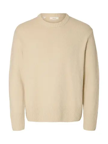 SELECTED SLMALEX LS KNIT RLX CREW NECK NOOS 