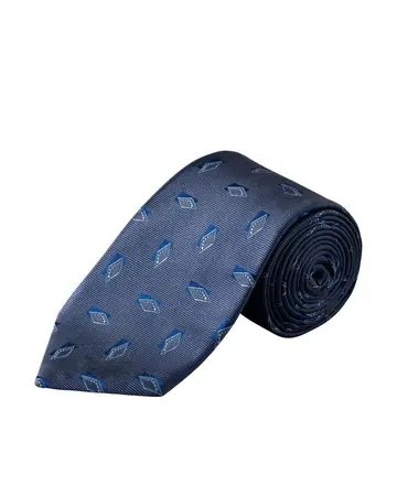 ETON Diamond Woven Silk Tie 