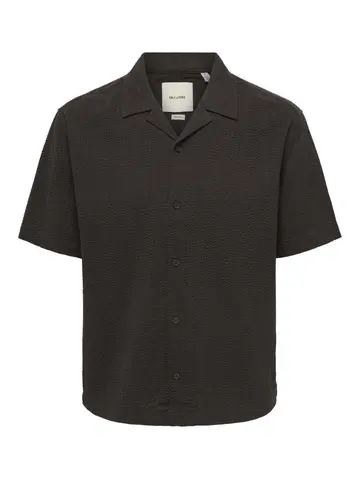 Only & Sons ONSCRUZ RLX SEERSUCKER RESORT SS SH Sort