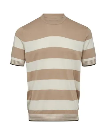 Garant Signatur Mens o-neck modern fit lysbrun