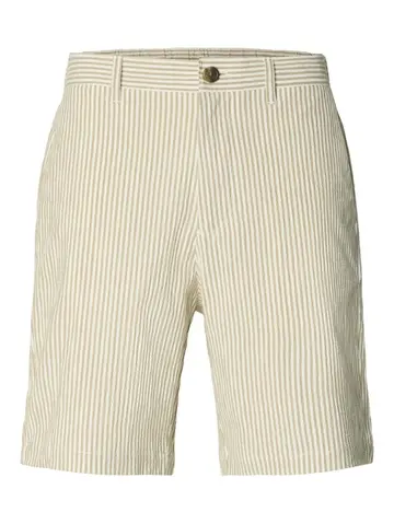 SELECTED SLHREGULAR-KARL SEERSUCKER SHORTS Brun