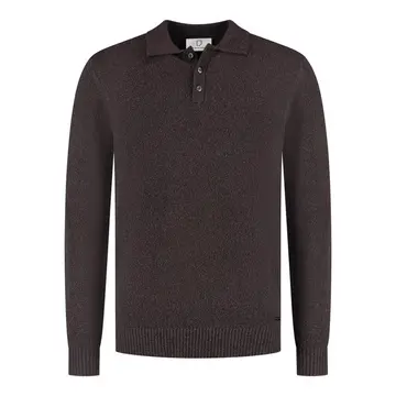 Born With Appetite BRYCE POLO PULLOVER Mørkbrun