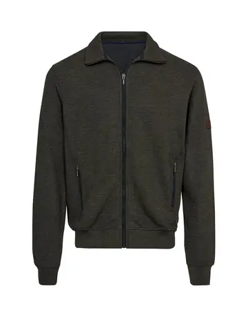 Garant Full zip casual striktrøje Grøn