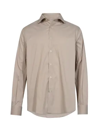 Garant Signatur STRIPED SHIRT L/S MODERN FIT lysbrun