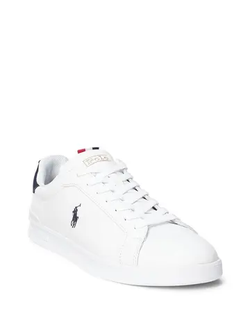 Ralph Lauren Heritage Court II Leather Sneaker 