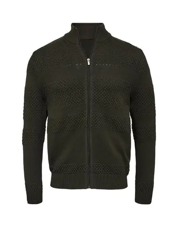 Garant Cardigan regular fit Mørkgrøn