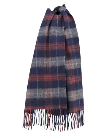 Garant Checked wool scarf Orange