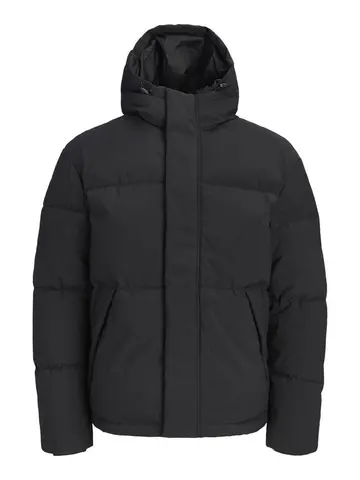 Jack & Jones JJESOHO PUFFER HOOD AW26 SN Sort