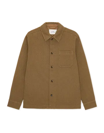 Les Deux Twill Wool Overshirt 