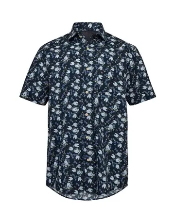 Black Blue Shirt s/s regular fit 