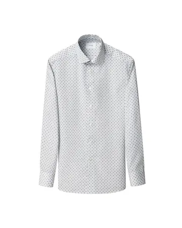 ETON Geometric Print Signature Twill Shirt 