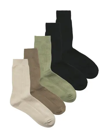 Jack & Jones JAC PREMIUM SOCKS 5 PACK Grå