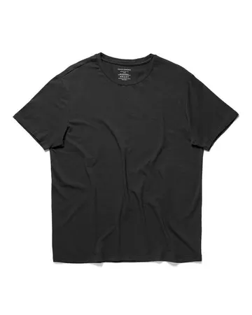 PANOS PE BAMBOO/COTTON TEE CREW Sort