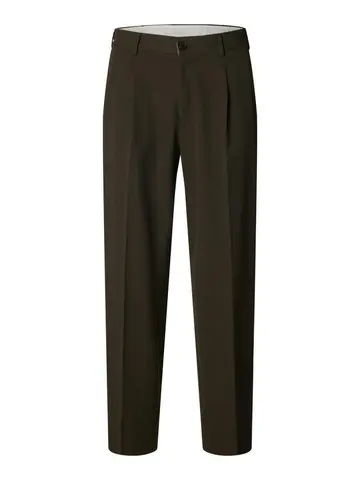 SELECTED SLH220-LOOSE FINN FLEX PANTS NOOS Brun