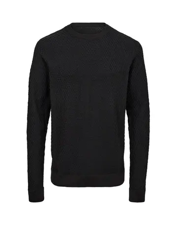 Garant Casual O-neck regular fit knit Mørkgrøn