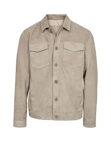 Gino Marcello Suede overshirt 