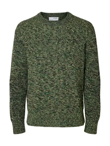 SELECTED SLHTILUM LS KNIT RELAXED CREW NECK Blå