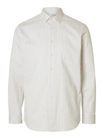 SELECTED SLHSLIM-PERFORMANCE SHIRT LS NOOS lysbrun