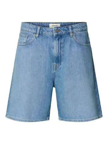 SELECTED SLMALEX-SUMMER LOOSE LB 610 DENIM S Blå