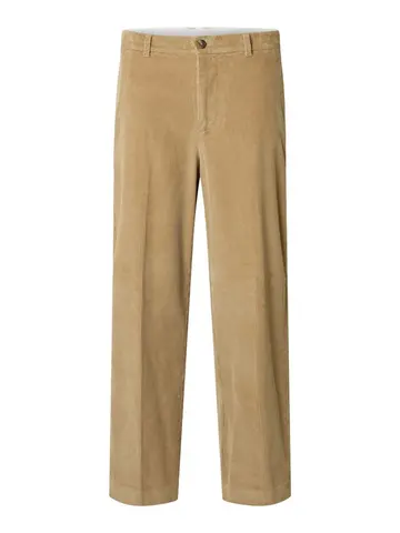 SELECTED SLH220-LOOSE ART CORDUROY PANT Brun