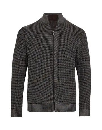 Garant Casual Mens cardigan modern fit Grøn