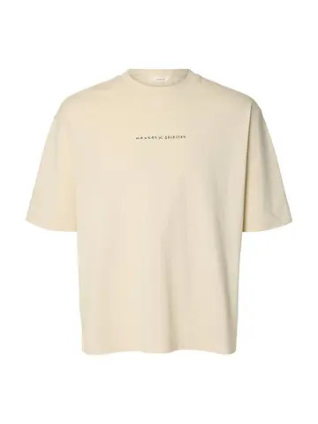 SELECTED SLHRELAXNORMAN LICENSE SS TEE Grå