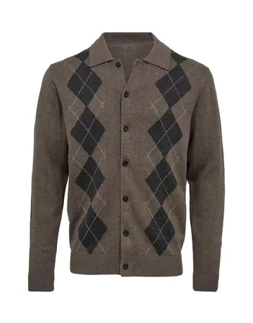 GARANT SIGNATUR CARDIGAN MODERN FIT Brun