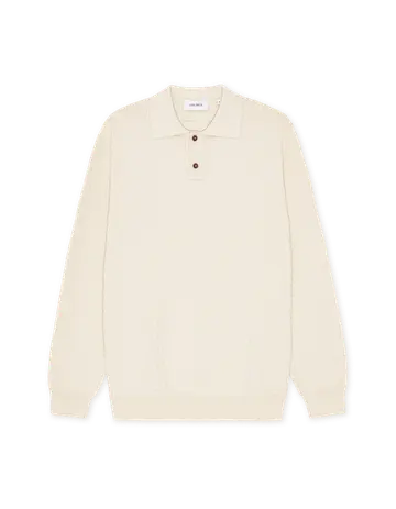 Les Deux Billy Weave Knitted LS Polo 