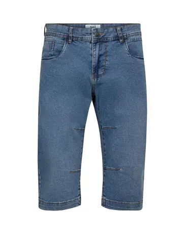 SALT light weight denim capri Lysblå
