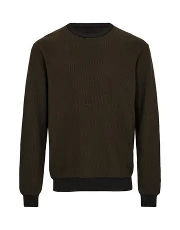Thomas Regency Mens knit regular fit Mørkgrøn