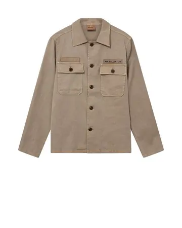 Mos Mosh MMGMarcello Porro Uniform Overshirt Khaki