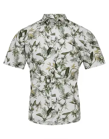 Garant Straight cut s/s modern fit Hvid