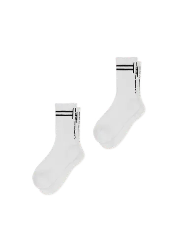 Les Deux Half Terry Logo Sock 2-Pack 