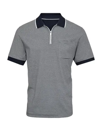 Thomas Regency Striped polo regular fit Navy
