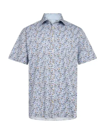 Gino Marcello Knitted shirt s/s modern fitting 