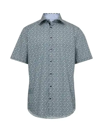 Garant Modern fit s/s shirt Blå