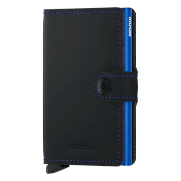 Secrid Miniwallet Matte Black & Blue 