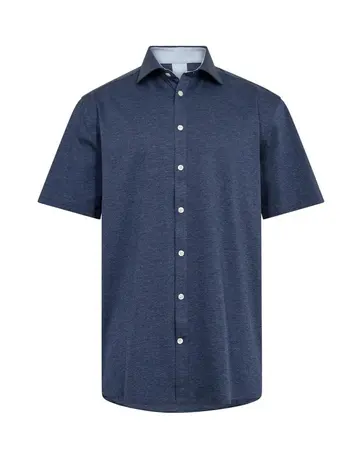 Garant Signatur Knitted shirt s/s modern fitting Navy