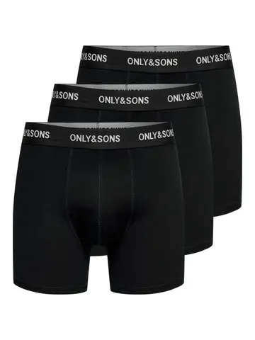 Only & Sons ONSBASIC SOLID BOXER 3PACK NOOS 
