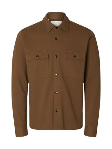 SELECTED SLHJACKIE SWEAT JACKET W NOOS Brun