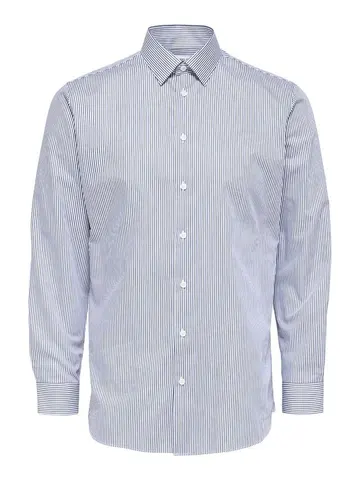 SELECTED SLHSLIMETHAN SHIRT LS CLASSIC B NOO Blå