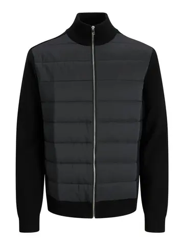 Jack & Jones JJEPERFECT KNIT HYBRID CARDIGAN SN Sort