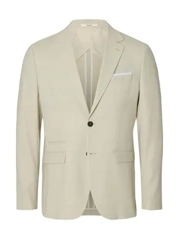 SELECTED SLHSLIM-OASIS LINEN BLZ NOOS Hvid