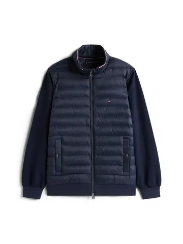 Tommy Hilfiger MIX MEDIA ESS RWB STAND COLLAR Blå